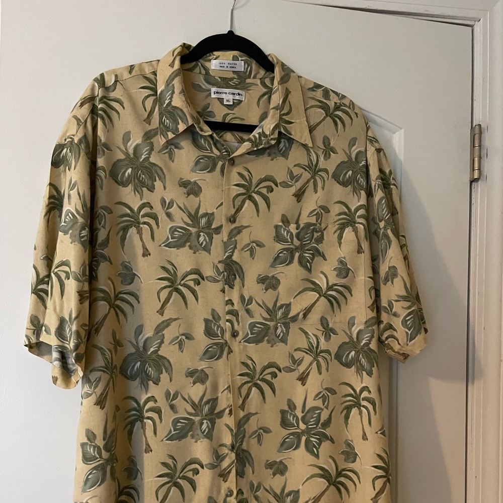 VINTAGE Pierre Cardin Hawaiian Shirt